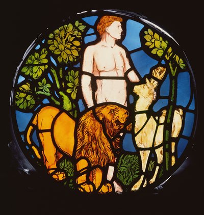 Adam Naming the Beasts (detail) by Philip Webb